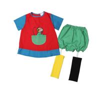 Pippi Langstrumpf Disfraz para niña - Disfraz de carnaval para niños, disfraz de carnaval, disfraz infantil, disfraz de Halloween, vestido para niños de 2 a 4 años