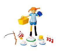 Pippi Langstrumpf Juego de accesorios para casa de muñecas para niños, 19 piezas, diseño sueco