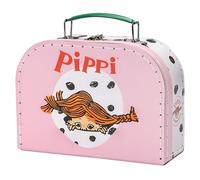 Pippi Langstrumpf Maleta de cartón Pippi - Maleta infantil con ilustraciones perfecta para el juego y la aventura, Rosa., 20 cm, Clásico