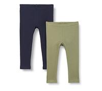 PIPPI Leggings w.AOP (2-Pack), Leggings Bebé-Niños, Deep Lichen Green, 86