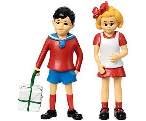 Pippi Longstocking Dollhouse People Tommy & Annika - Juego de Figuras