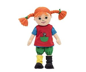 PIPPI Longstocking - Muñeca parlante - Muñeca de Aniversario de 75 años - 11 Refranes Pippi en 6 Idiomas - Muñecas Suaves para niñas y niños - Muñeca de Trapo de 40 cm - A Partir de 10 Meses