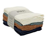 PIPPI Muslin Cloth Solid, baberos bebe Bebé-Niños, opacity, Dress Blues, 65x67