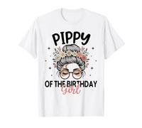 Pippy of The Birthday Girl Messy Bun - Gafas de Sol Florales Camiseta