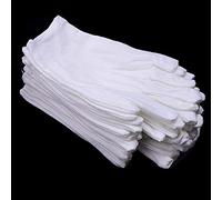 PIQIUQIU 12 pares de guantes blancos de algodón, guantes hidratantes para manos secas, eczema, belleza, guantes de trabajo
