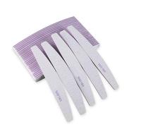 PIQIUQIU 20 limas de uñas profesionales, 100/180 granos, doble cara, 17,8 x 2,8 cm, lavables, para uñas, doble cara, peluquería, mascotas