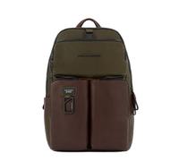 Piquadro Mochila Harper Piel 48 cm Compartimento para portátil aceituna