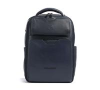 Piquadro Ael | Mochila para portátil | azul | cuero de vaca graneado