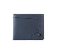 Piquadro akron - cartera de piel para hombre, azul, talla única, akro