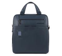 Piquadro Akron Maletín Piel natural 33 cm Compartimento para el portátil azul