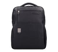 Piquadro Akron Mochila urbana Piel natural 43 cm Compartimento para el portátil negro