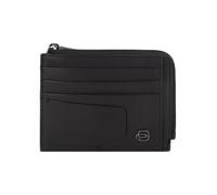 Piquadro Akron Tarjetero Bloqueo RFID Piel natural 11.5 cm negro