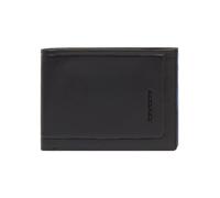 Piquadro Atlas Cartera Protección RFID Piel 12.5 cm negro