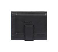 Piquadro Atlas Cartera Bloqueo RFID Piel natural 12.5 cm negro