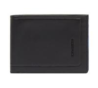 Piquadro Atlas Cartera Protección RFID Piel 12.5 cm negro
