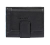 Piquadro Atlas Cartera Protección RFID Piel 12.5 cm negro