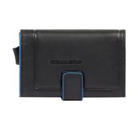 Piquadro Atlas Estuche para tarjetas de crédito Bloqueo RFID Piel natural 10 cm negro