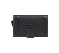 Piquadro Atlas Tarjetero Bloqueo RFID Piel natural 10 cm negro
