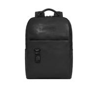 Piquadro Harper Mochila de negocios Piel 42 cm Compartimento para el portátil negro