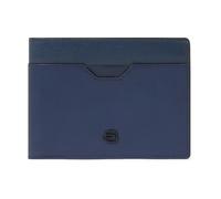 Piquadro - Cartera de Hombre con Monedero - Cuero, 4 portatarjetas, Monedero, protección RFID - Hombre - Azul