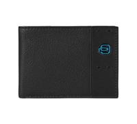 Piquadro - Billetera de cuero negro con monedero - Accessories - Hombre - Negro - ONE SIZE -