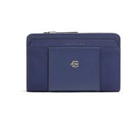 Piquadro - Billetera Mediana con Cremallera - Accessories - Mujer - Azul - ONE SIZE -