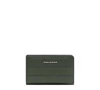 Piquadro Billetera Mujer con Monedero Mujer Cuero Verde