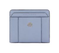 Piquadro - Pequeña Cartera de Mujer con monedera - Cuero, 4 portatarjetas, protección RFID - Compacto - Naranja