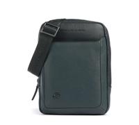 Piquadro Black Square Bandolera verde oscuro, cuero, hombre