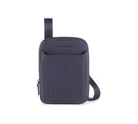 Piquadro Black Square Bolsa de hombro Piel natural 17 cm azul