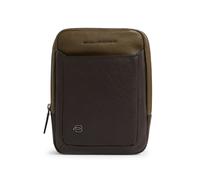 Piquadro Black Square Bolsa de hombro Piel natural 17 cm verde oliva