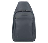 Piquadro Black Square Bolsa de hombro Piel natural 20 cm azul