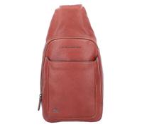 Piquadro Black Square Bolsa de hombro Piel natural 20 cm marrón