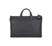 Piquadro Black Square Bolsa para portátil Piel natural 47 cm negro