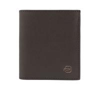 Piquadro Black Square Cartera Bloqueo RFID Piel natural 10 cm marrón