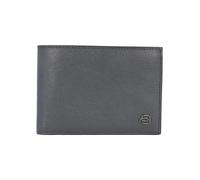 Piquadro Black Square Cartera Bloqueo RFID Piel natural 12.5 cm azul
