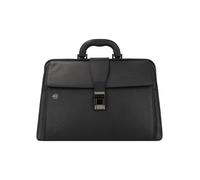 Piquadro Maletín Cuadrado Negro Piel 37 cm negro