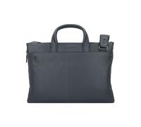 Piquadro Black Square Maletín Piel natural 42 cm Compartimento para el portátil azul