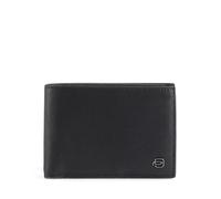 Piquadro Black Square Monedero RFID piel 12,5 cm negro