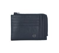 Piquadro Black Square Tarjetero Bloqueo RFID Piel natural 12.5 cm negro