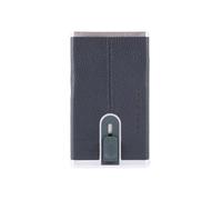 Piquadro Black Square Tarjetero Bloqueo RFID Piel natural 6 cm azul