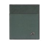 Piquadro Black Square Tarjetero Bloqueo RFID Piel natural 9 cm verde