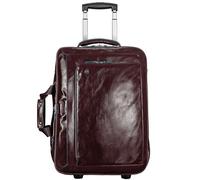 Piquadro Blue Square 2 ruedas Trolley business Piel natural 51 cm Compartimento para laptop marrón
