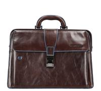Piquadro Blue Square Maletín de médico Piel natural 36 cm marrón