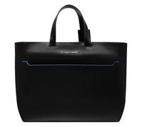 Piquadro Blue Square Bolsa de compras Piel 40 cm negro