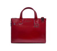 Piquadro Blue Square Bolsa de compras Piel natural 38 cm Compartimento para el portátil Con asa expansible rojo