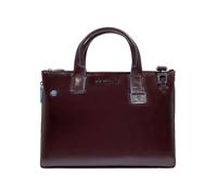 Piquadro Blue Square Bolsa de compras Piel natural 38 cm Compartimento para el portátil Con asa expansible rojo