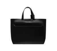Piquadro Blue Square Bolsa de compras Piel natural 40 cm negro