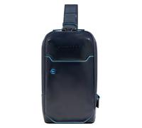 Piquadro Blue Square Bolsa de hombro Piel natural 15 cm azul