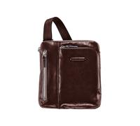 Piquadro Blue Square Bolsa de hombro Piel natural 21 cm marrón